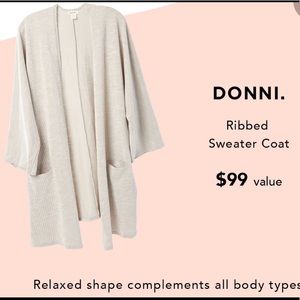Donni Cardigan Sweater & P.J. Salvage Slippers